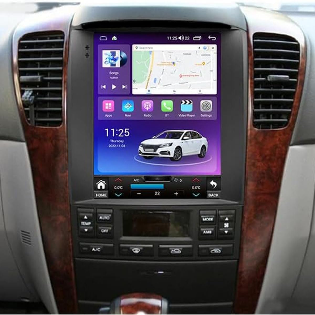 FELLOSTAR Android Head Unit for KIA Sorento BL Radio Stereo 2002-2006 Replacement with Carplay & Android Auto 8-Core 2+32G Head Unit 9.7 Inches Touch Screen Bluetooth/GPS/SWC/AM/FM/DSP/5G