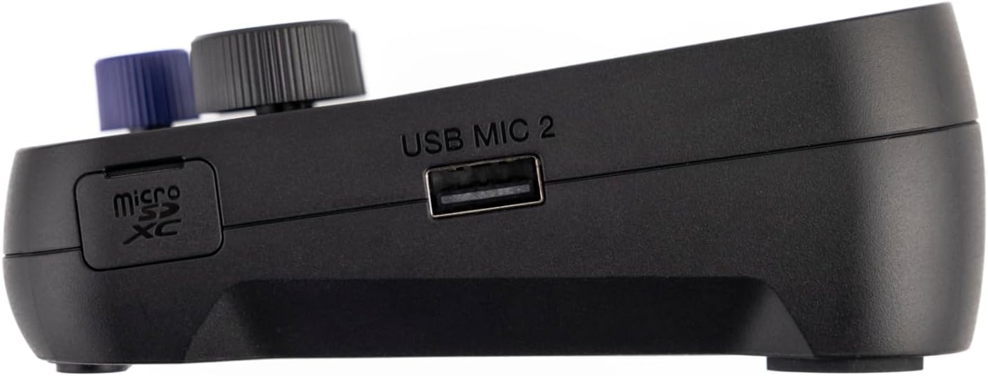 PodTrak P2 Podcast Recorder with 2 USB Mic Inputs, 2 Headphone Outputs, AI Noise Reduction, Tone & COMP Effects, Remote Guest Recording, SD Cards up to 1TB, Battery Powered, & USB-C Powered