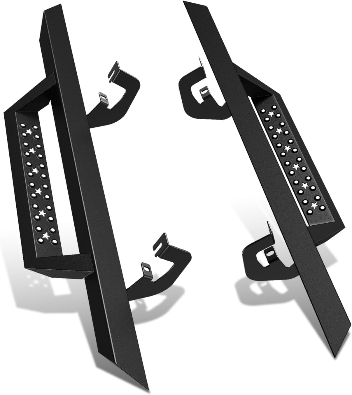 DNA MOTORING 3 Inches Running Boards Compatible with 07-18 Silverado Sierra 1500 2Dr Standard Cab, Regular Cab Side Step Nerf Bars, STEPB-ZTL-8124