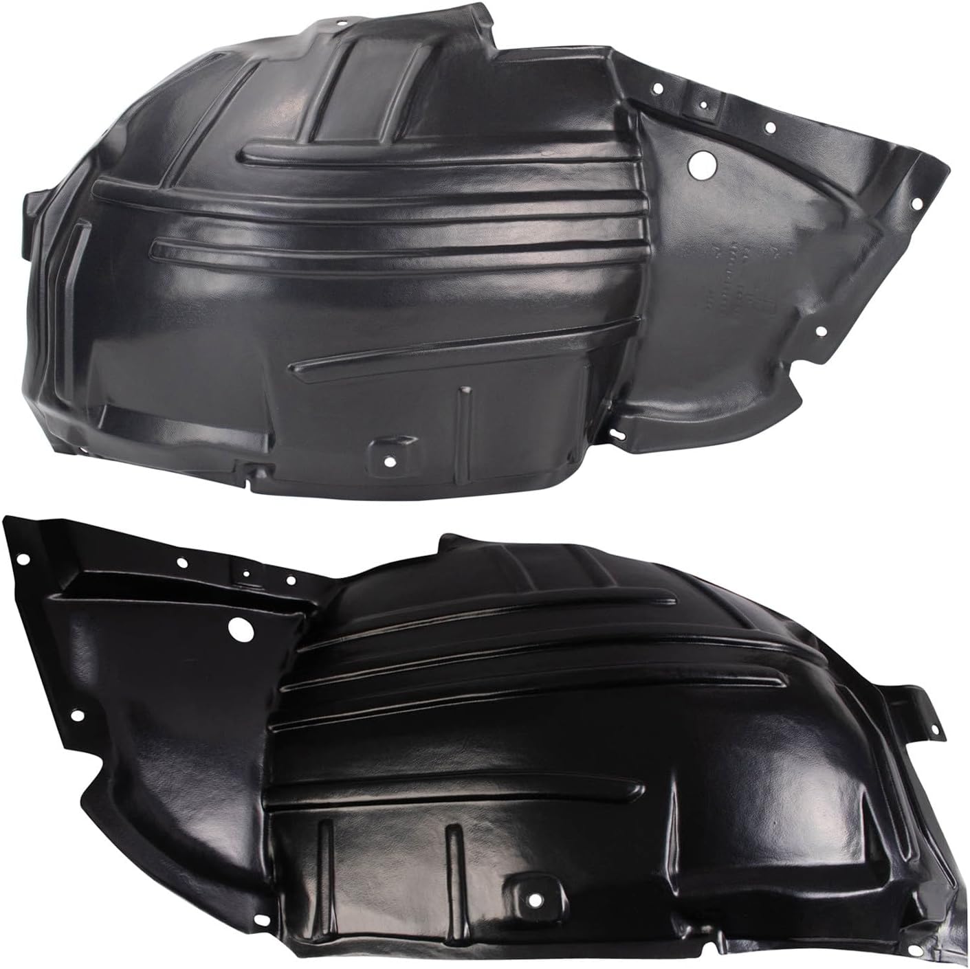 TRQ Front Inner Fender Liner Set Driver & Passenger Side IN1248122 IN1249122 Compatible with 2008-2010 INFINITI M35 M45