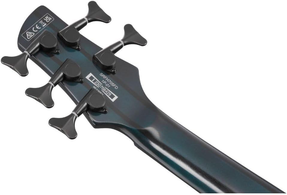 Ibanez SRD905 Bass Workshop 5-String Right-Handed Electric Bass Guitar with Okoume Body, Maple and Walnut Neck, and Panga Panga Fingerboard (Cosmic Blue Starburst Low Gloss)