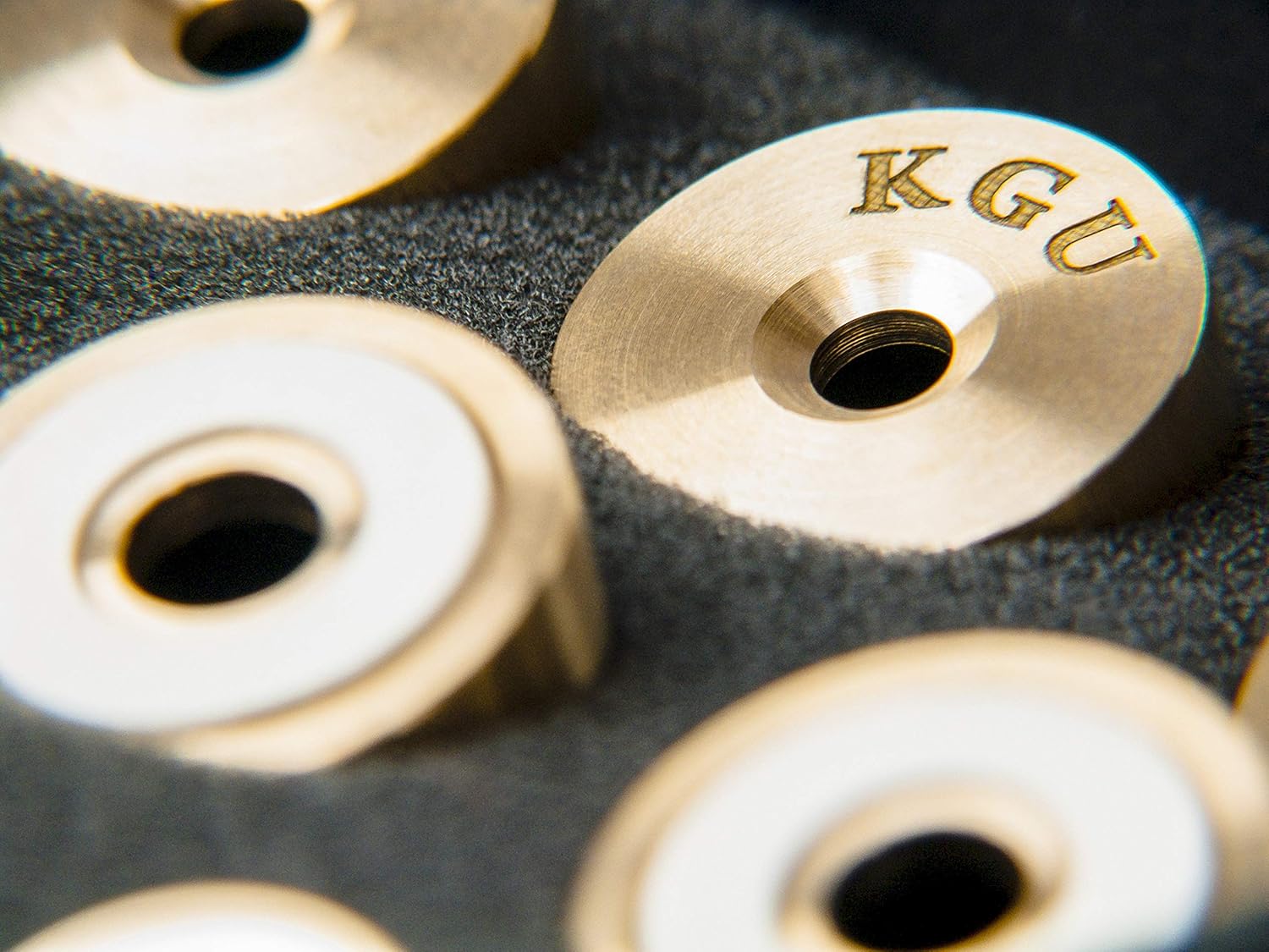 Trumpet Trim Kit for improving the sound. For all Bach Stradivarius Trumpet. Custom made KGUBrass (LIGHT, Raw Brass)