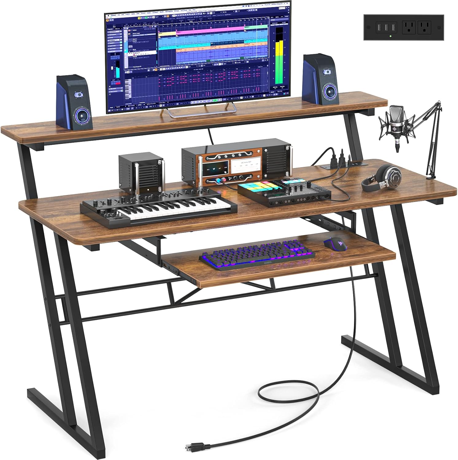 Armocity Music Studio Desk Production Workstation - 47