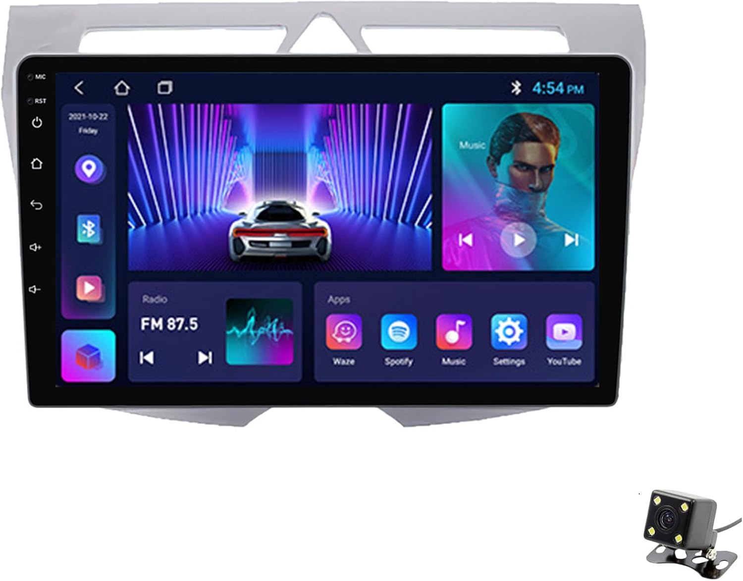ADMLZQQ Double Din Car Stereo Multimedia with Bluetooth and 9