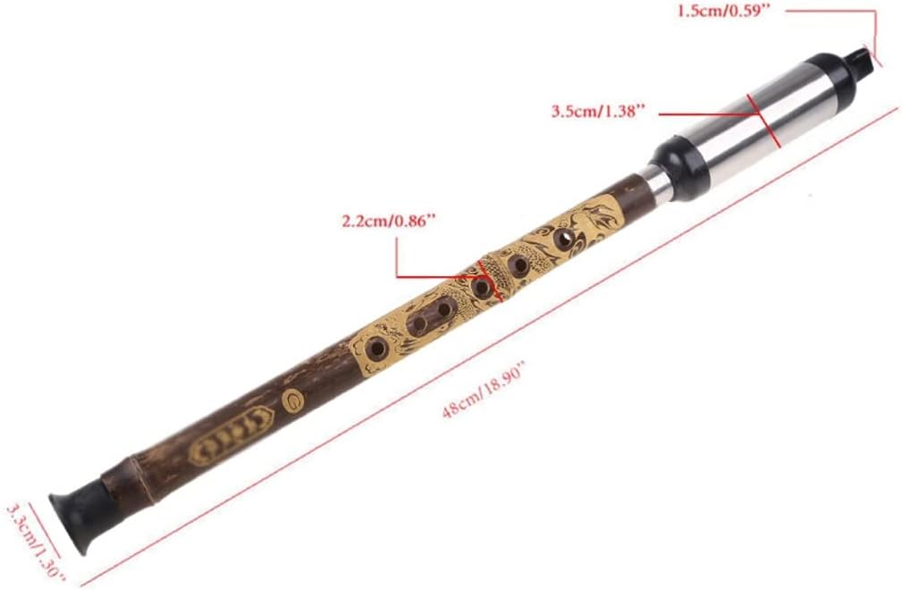 Flute Woodwind Instrument Black China Yunnan Bawu G-tuned Wind Instrument Accessories