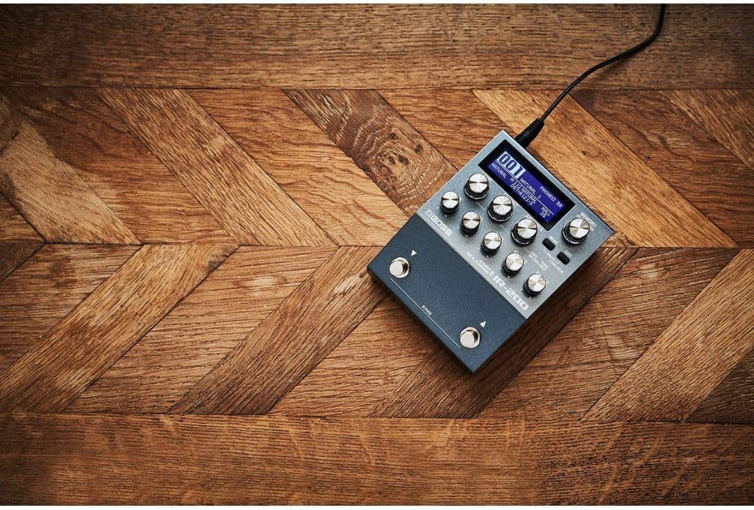 BOSS IR-200 AMP & IR CABINET PEDAL – Pedal-based Amp Simulator and Impulse Response Loader with Premium Sound and Features - Exceptional Audio Quality, Premium Amps, Deep Sound Shaping – 128 Memories
