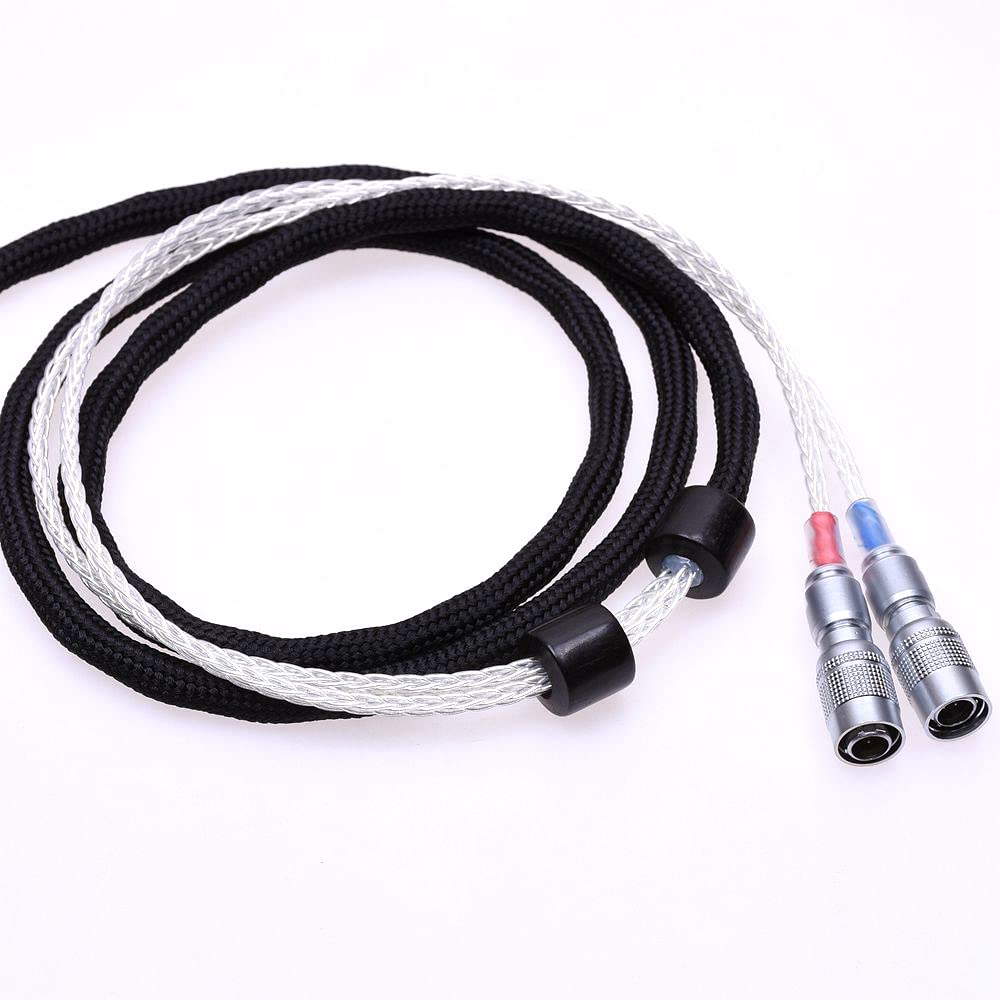 16 Cores Silver Plated Cable Compatible for Mr Speakers Ether Alpha Dog Prime Dan Clark Audio Headphone (1.2M, 4Pin XLR Balanced)