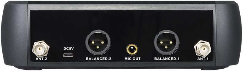 SINGTRONIC SP-224Pro Rechargeable Digital Wireless Microphone System | Built-in Lithium Battery, Anti-Howling, No Power Outlet Needed, Hands-Free Karaoke Mic for Outdoor Use