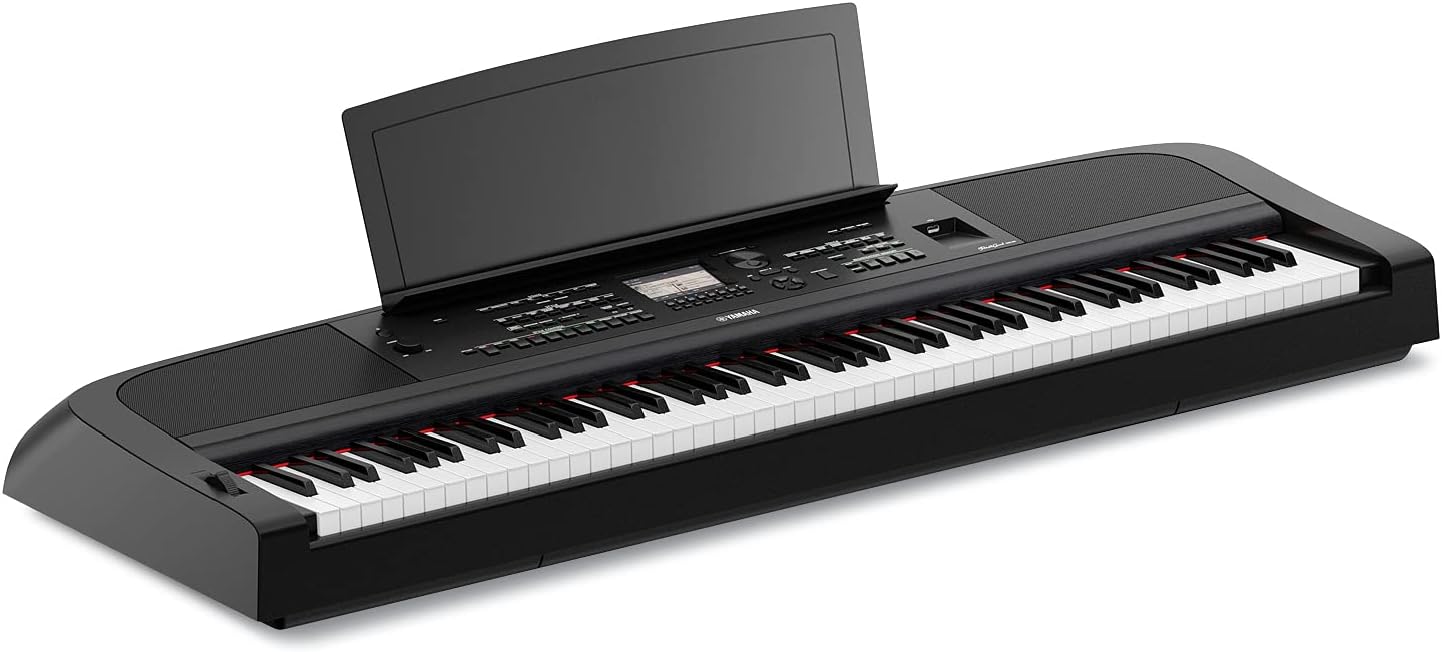 Yamaha DGX670B 88-Key Weighted Digital Piano (Black) and Yamaha LP1B 3-Pedal Unit for P225, P125, P121, P515, PS500 and DGX670 (Black)