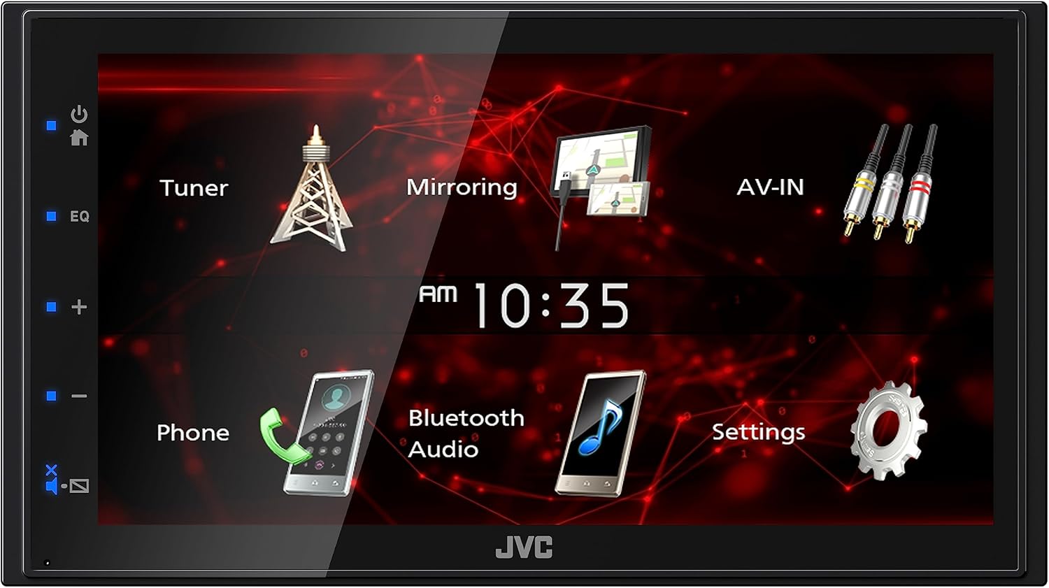 JVC KW-M180BT Bluetooth Car Stereo Receiver with USB Port – 6.75