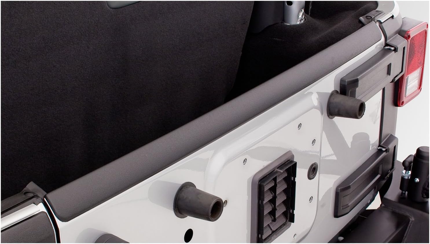 Bushwacker Trail Armor Hood & Tailgate Protector Set | 2-Piece Set, Black, Textured Finish | 14013 | Fits 2007-2018 Jeep Wrangler JK (Excludes Power Dome Hood)