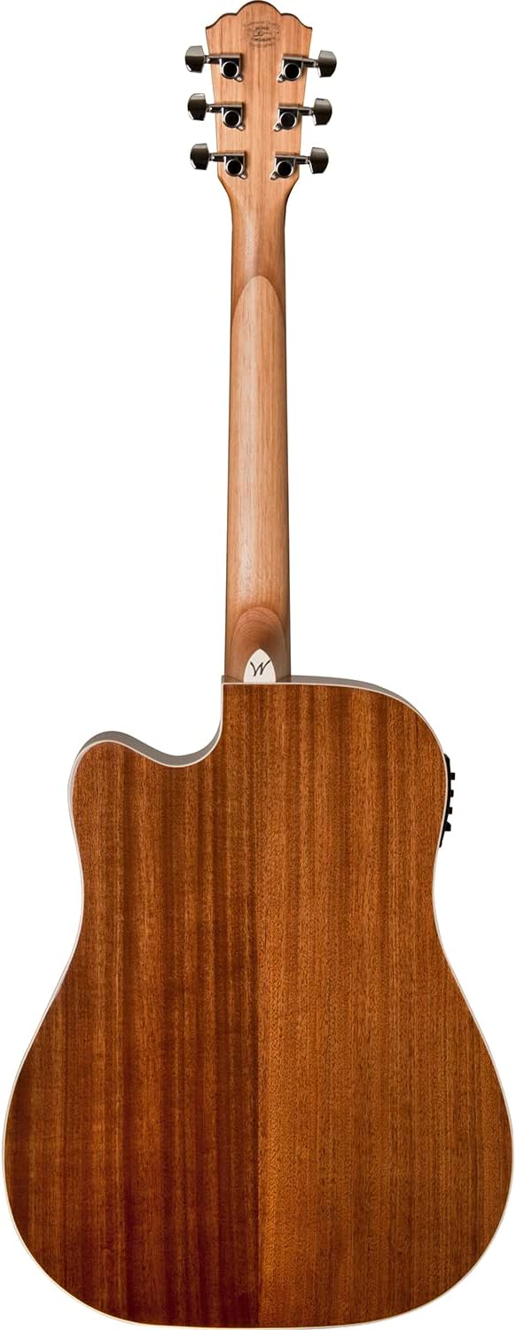 Washburn Harvest WD7SCE-A Dreadnought Cutaway Acoustic Electric Guitar with Solid Spruce Top and Select Mahogany Back & Side | 6 String Acoustic-Electric Guitar with Barcus-Berry EQ4T Preamp System