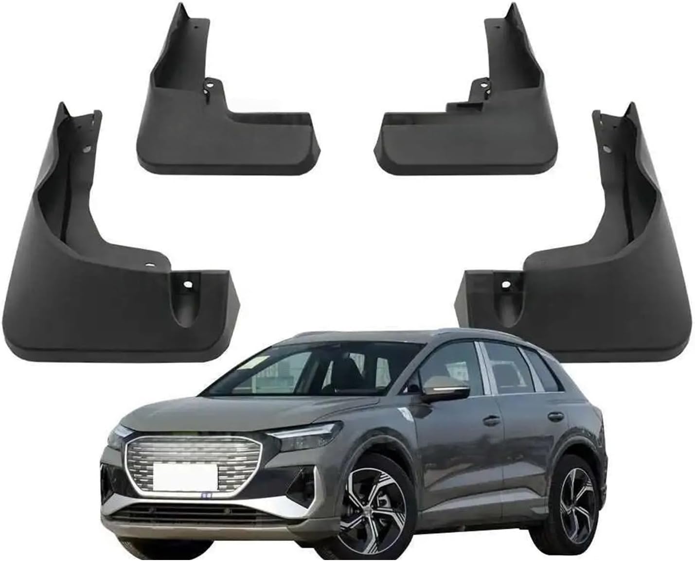 Compatible for Audi Q4 E-TRON 2022 2023 2024 Fender Mudflaps Splash Guards Mudguards Mud Flaps Car Accessories