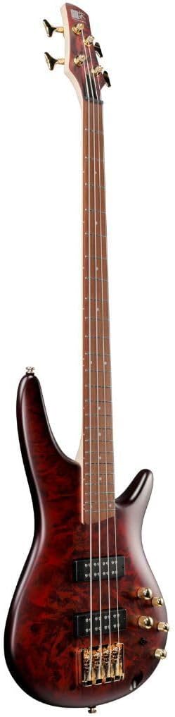 Ibanez SR300EDX Standard 4-String Right-Handed Electric Bass Guitar with Jatoba Fretboard, Nyatoh Body, and PowerSpan Dual Coil Pickups (Wine Red Frozen Matte)