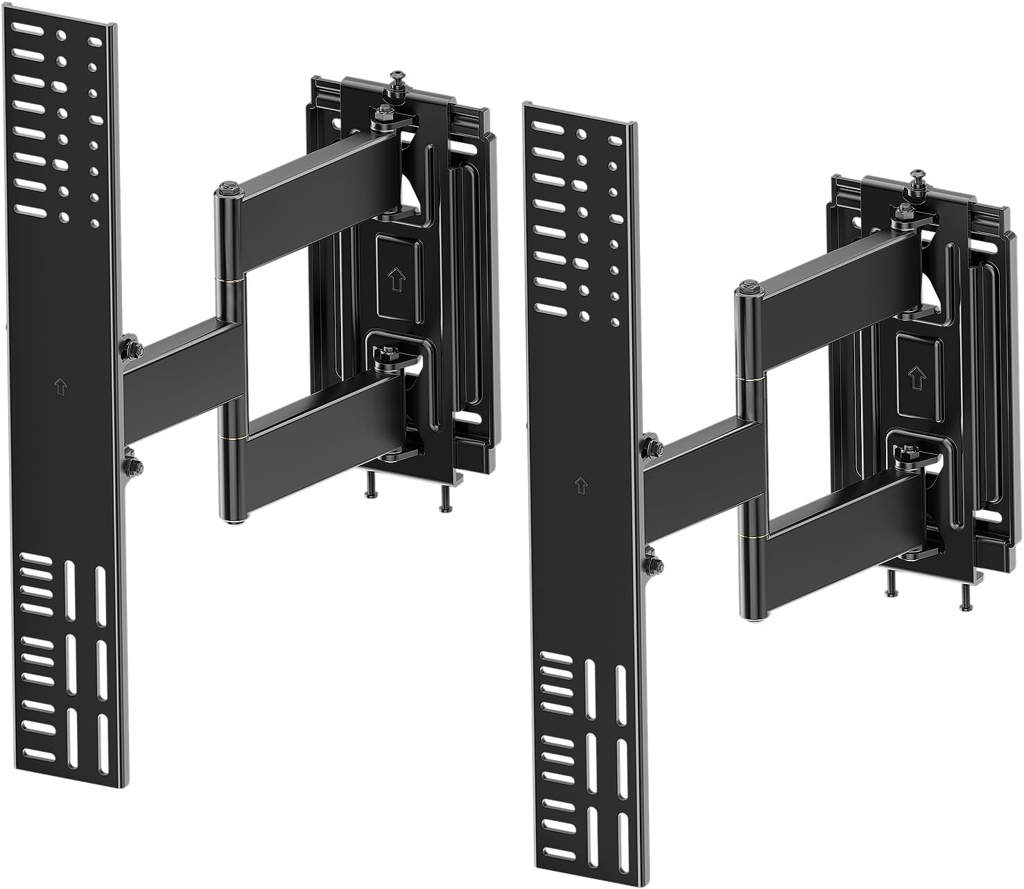 Full Motion TV Mount for 48-120 inch TVs up to 200Lbs, Slim Sturdy & Smooth Extension, Tilt and Swivel TV Wall Mount for Large TVs, Corner Wall Mount tv Bracket, Unlimited Wood Stud and VESA