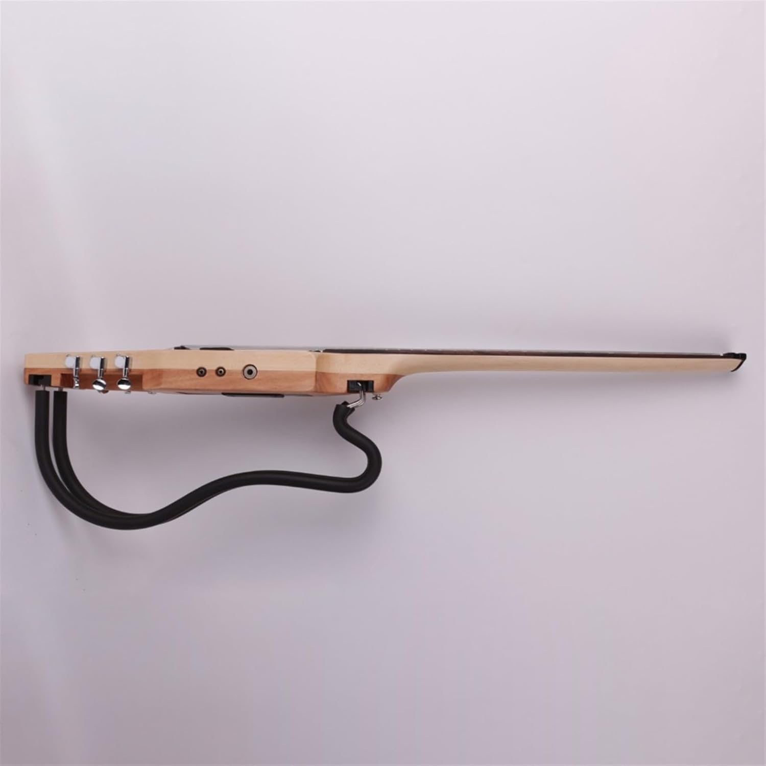 22 Frets Headless Electric Silent Travel Guitar, Rosewood Fingerboard, Built-In Effector, Portable, Foldable, Professional (Brown)