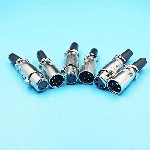 Davitu Electrical Equipments Supplies - 50pcs/lot 3P 4P 5P XLR Male Plug Connectors 5Pin XLR Plug Jack Japanese Type XLR Microphone Plugs - (Color: 5pair 5pin)