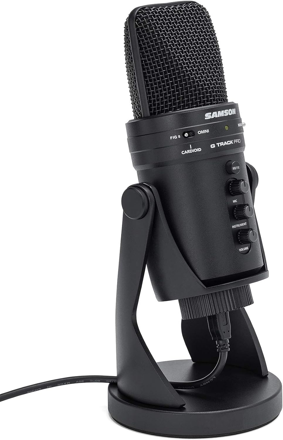 Audiosavings Bundle: Samson G-Track Pro Studio USB Condenser Microphone Mic+Built in Audio Interface Bundle with Audio Technica Boom Arm for USB Microphone Recording/Streaming Computer Mics (2 Items)