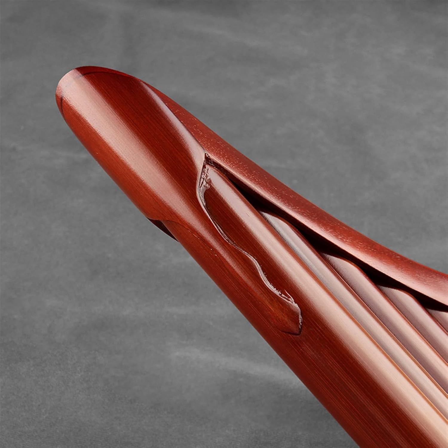 KESHUO Hand Made 22 Pipes G Key Pan Flute Brown Bamboo Made Woodwind Musical Instrument Panpipes