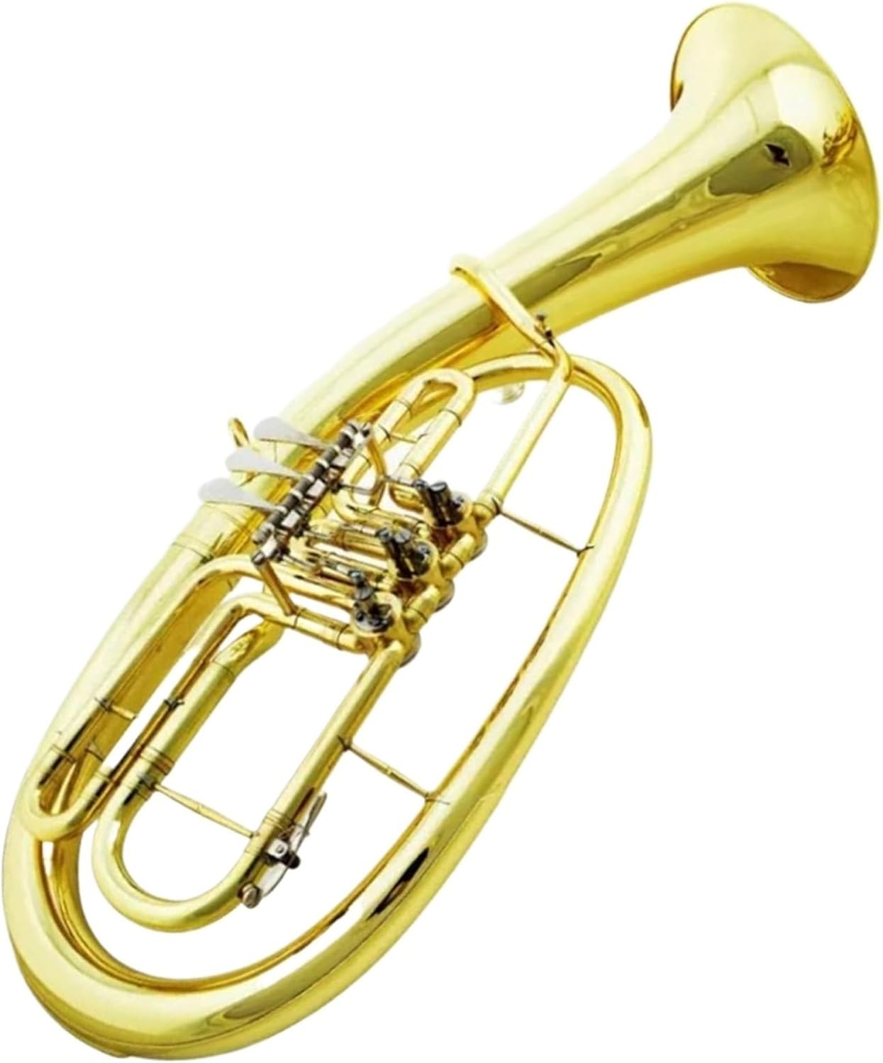 Beginner euphonium Tenor Horn Instrument B Flat Flat Key Trumpet Instrument Gold Lacquered Three Flat Key Instrument