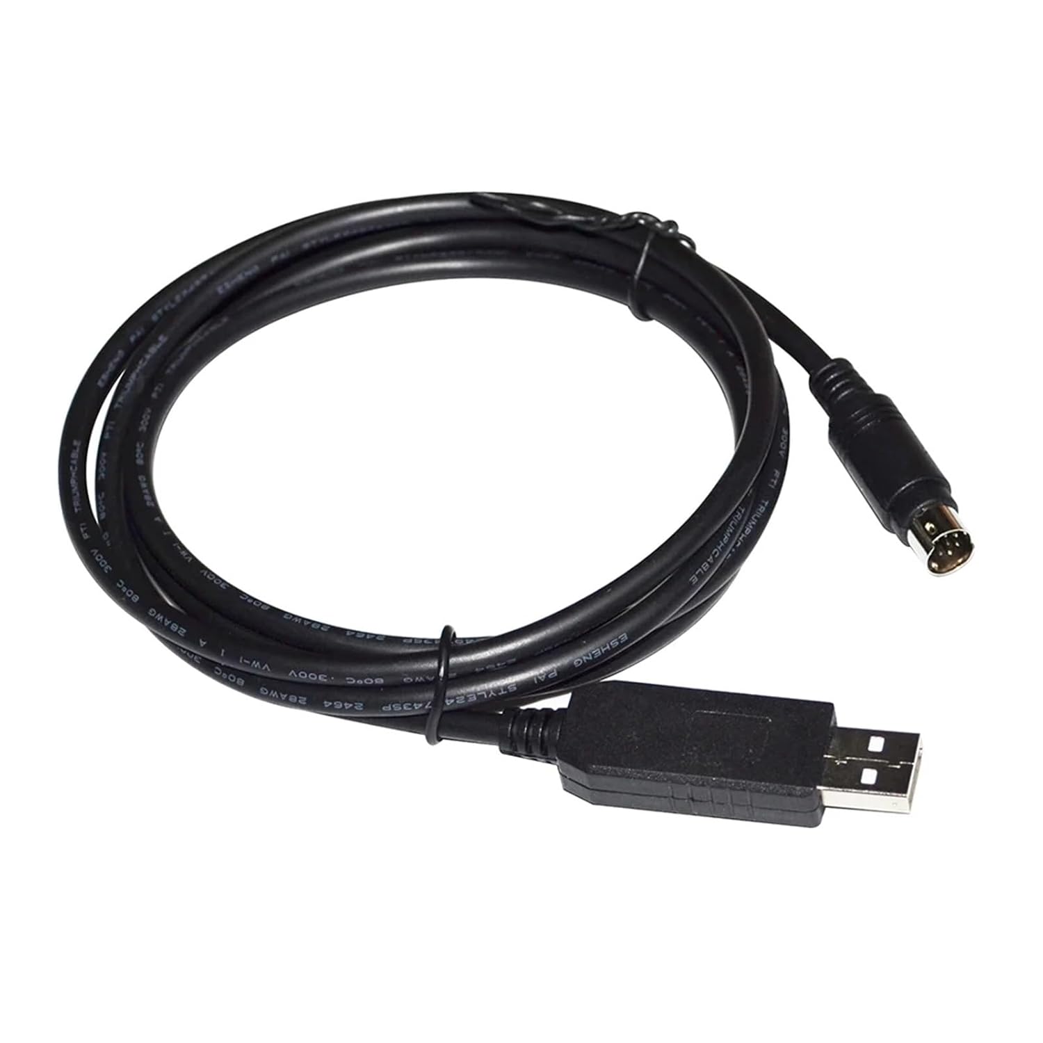 FT232RL USB to MINI DIN 8P MD8 Adapter RS232 Serial Cable for X5(D) MIDI Music Synthesizer to Host Port AG-001 for PC(8M)
