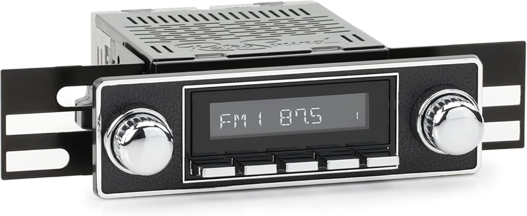 RetroSound Classic Car Stereo Compatible with 1969-77 Alfa Romeo Spider (HBC-M2-503-06-76AR4) Includes Bluetooth, USB, AM/FM