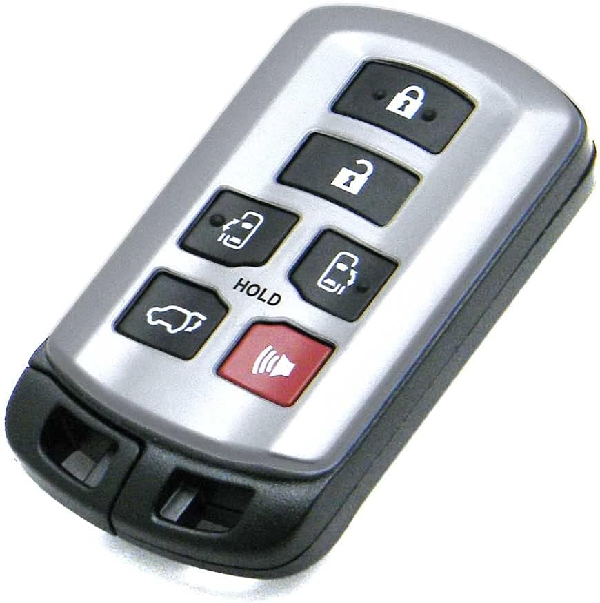OEM Electronic 6-Button Smart Key Fob Remote Compatible with 2011-2020 Toyota Sienna (FCC ID: HYQ14ADR, P/N: 89904-08010)