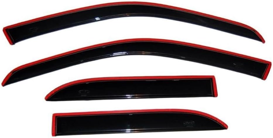 Auto Ventshade [AVS] In-Channel Rain Guards for 2003 - 2007 Honda Accord Sedan | Window Vent Visors, 4 pcs. - Smoke | 194943