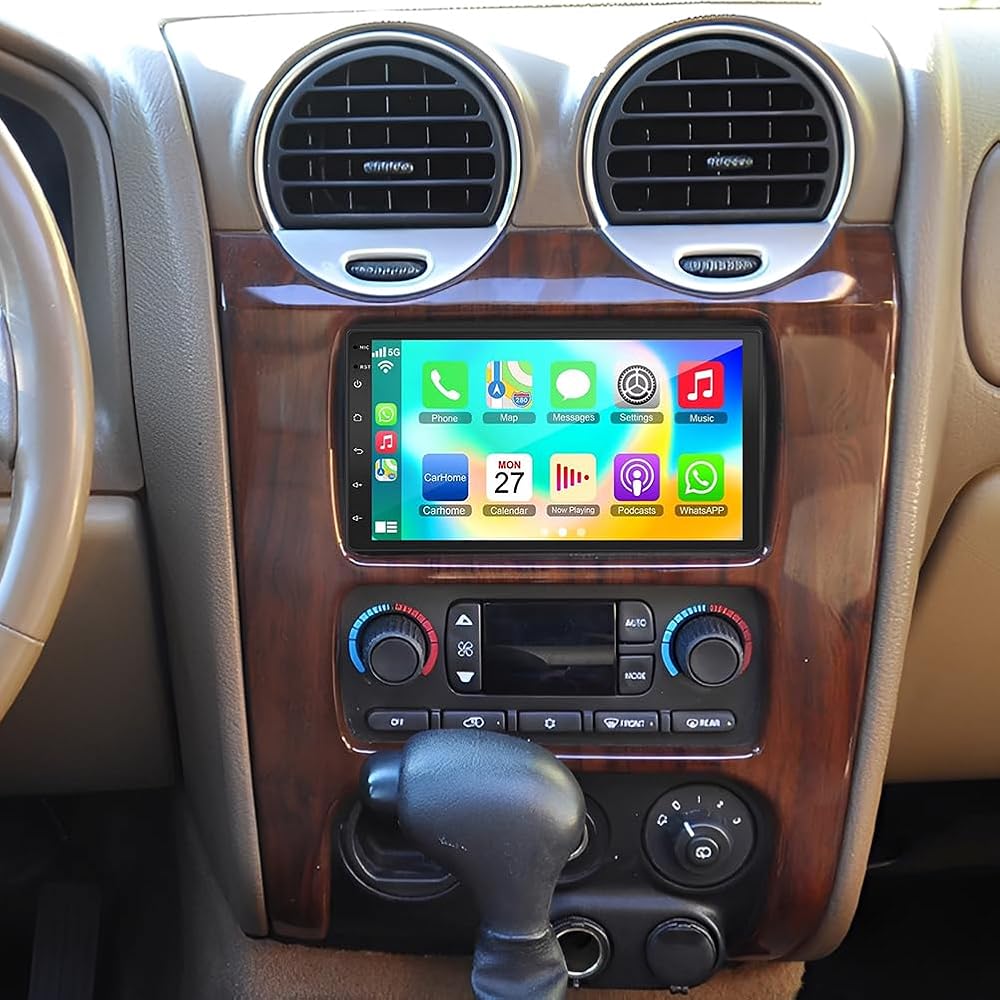 Android 13 Double Din Car Stereo Radio for 2002-2006 GMC Envoy 7