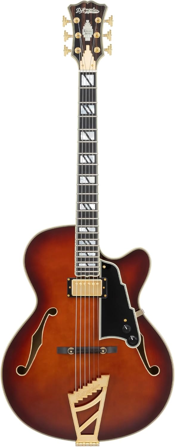 D'Angelico Excel 16 Hollowbody Electric Guitar - Amaretto Burst