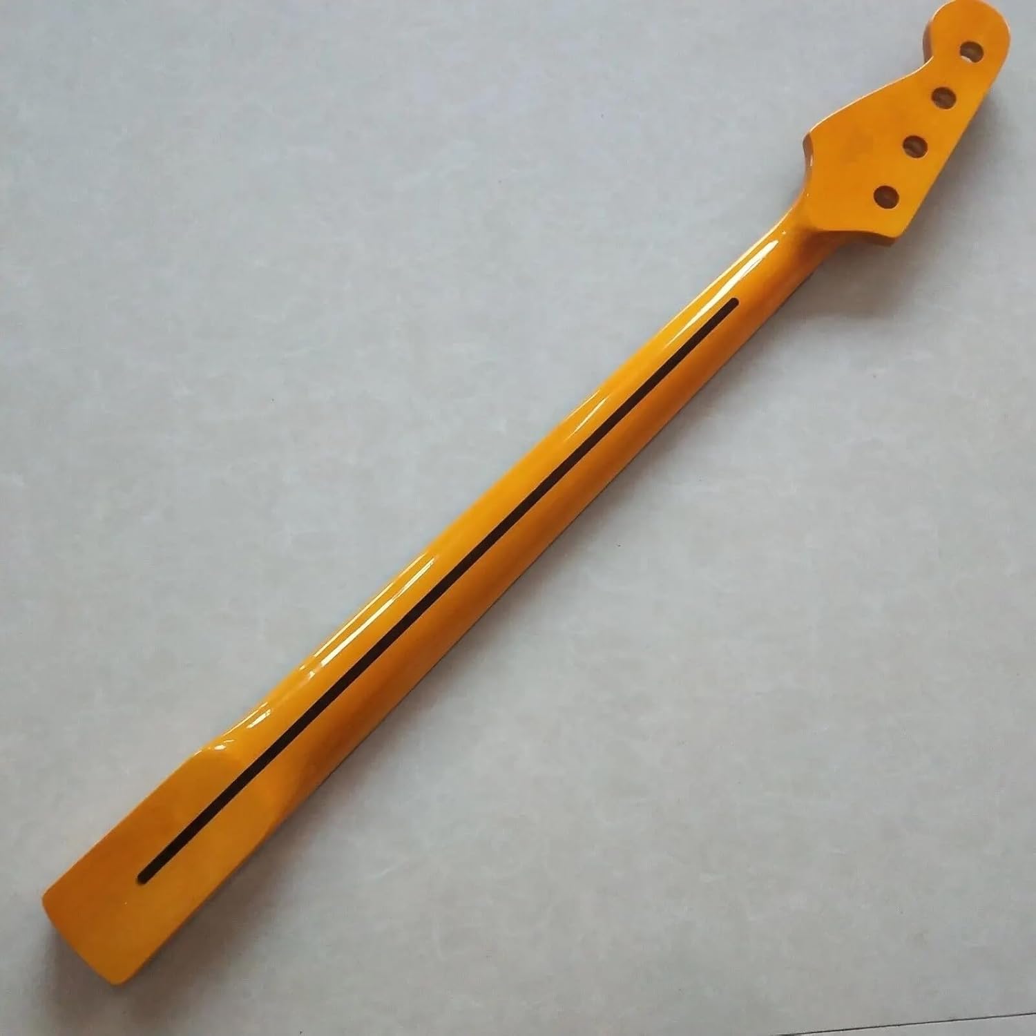 Yellow P Bass Guitar Neck 20 Fret 34 Inch Maple Fingerboard Inlay Replacement Parts