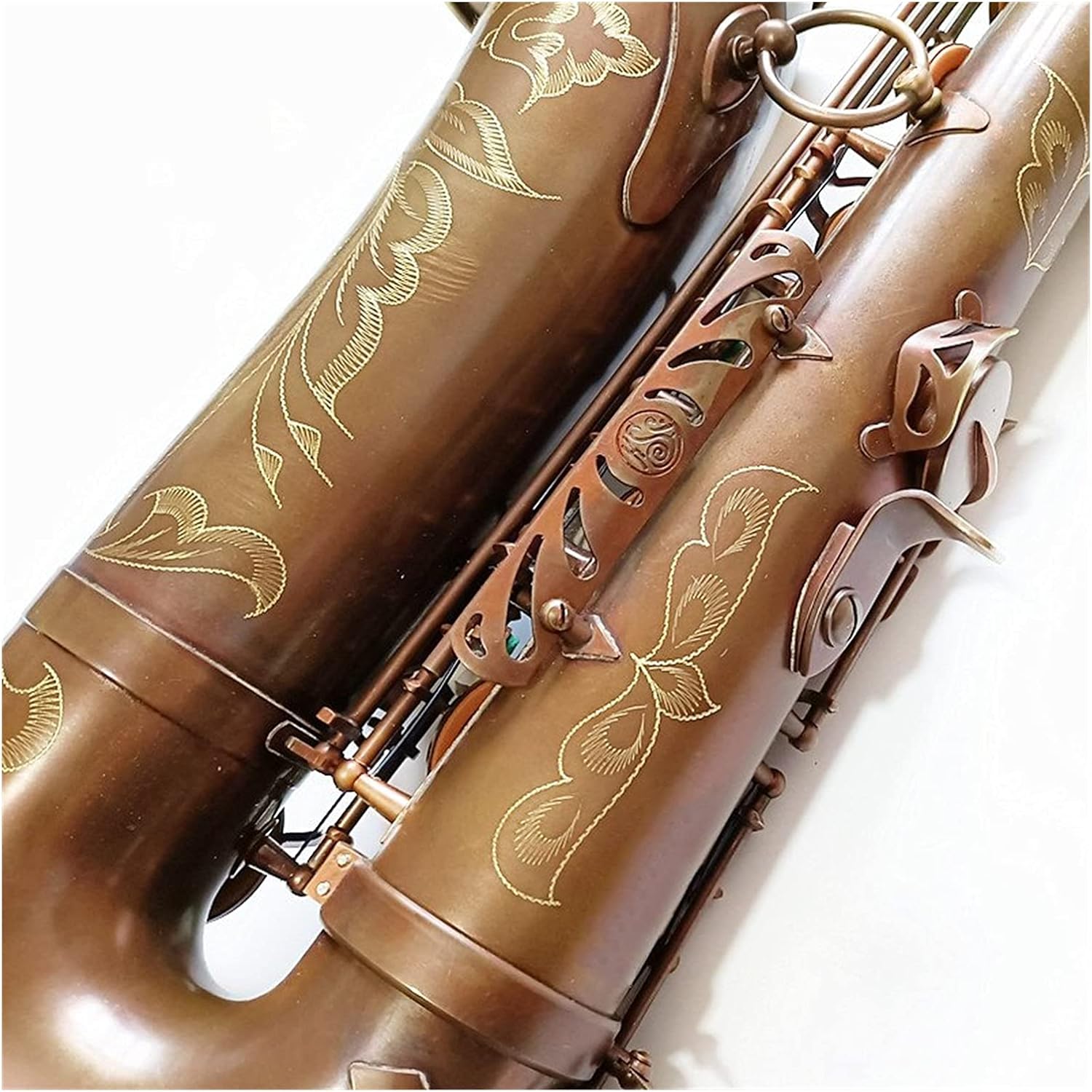 Sax Beginners Kit Tenor Saxophone Antique Copper B- Flat Tenor Sax Retro Bronze Mouthpiece Wind Instrument
