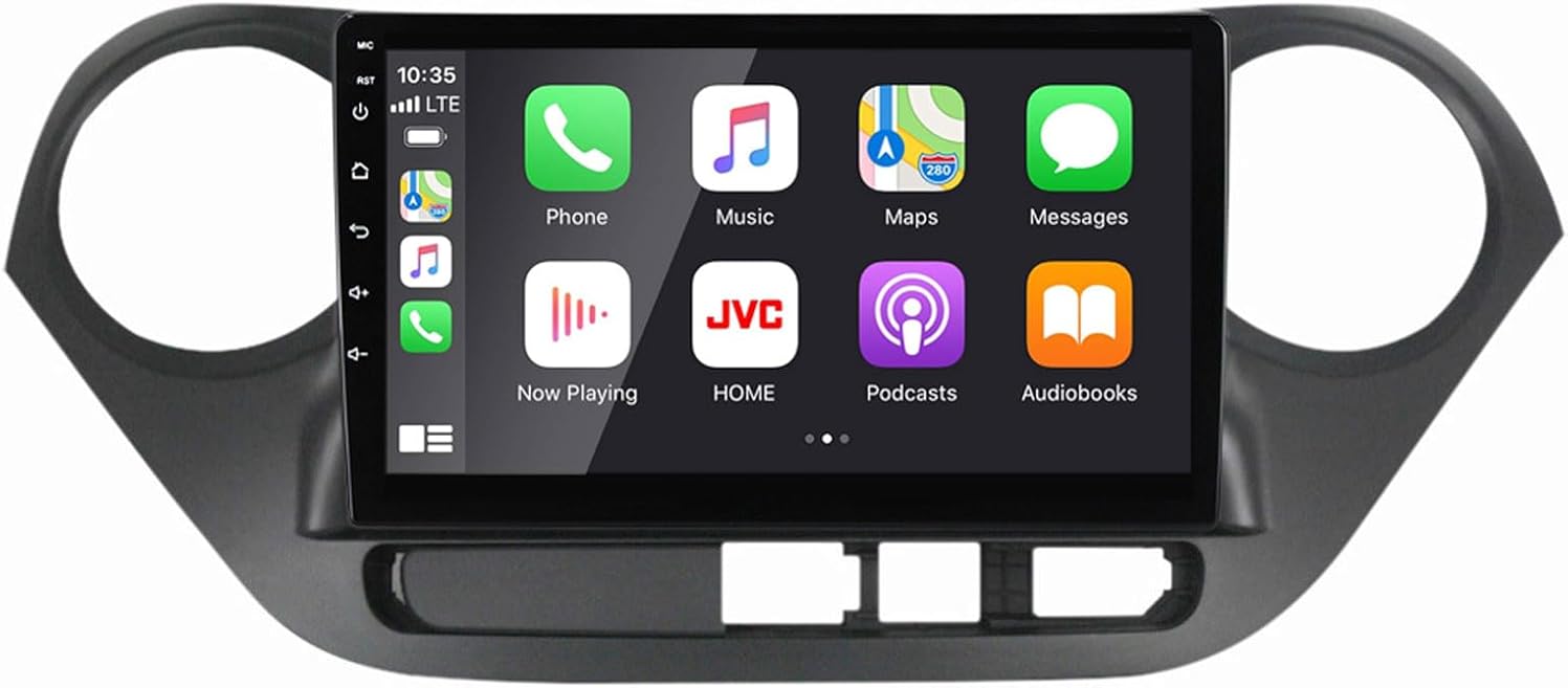 Portable Android 12.0 Car Stereo for Hyundai i10 2014-2017 Wireless FM/AM Car Radio with HD Touch Screen CarPlay Wireless Android Auto Bluetooth WiFi