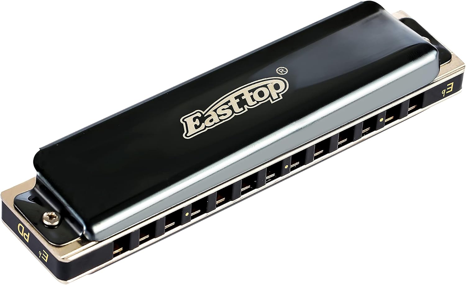 East top Lucky 13 Bass Plus Blues Harmonica 13 Holes Diatonic Harp Mouth Organ Professional Musical Instruments PowerDraw Eb key for Adults