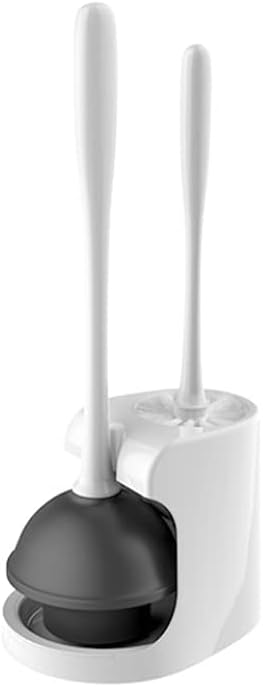 Toilet Brush Toilet Brush Holder Bathroom Long Handle Toilet Cleaning Brush Household Two-in-one Toilet Bowl Brush 360° No Dead Angle Cleaning Brushs Set Toilet Accessories