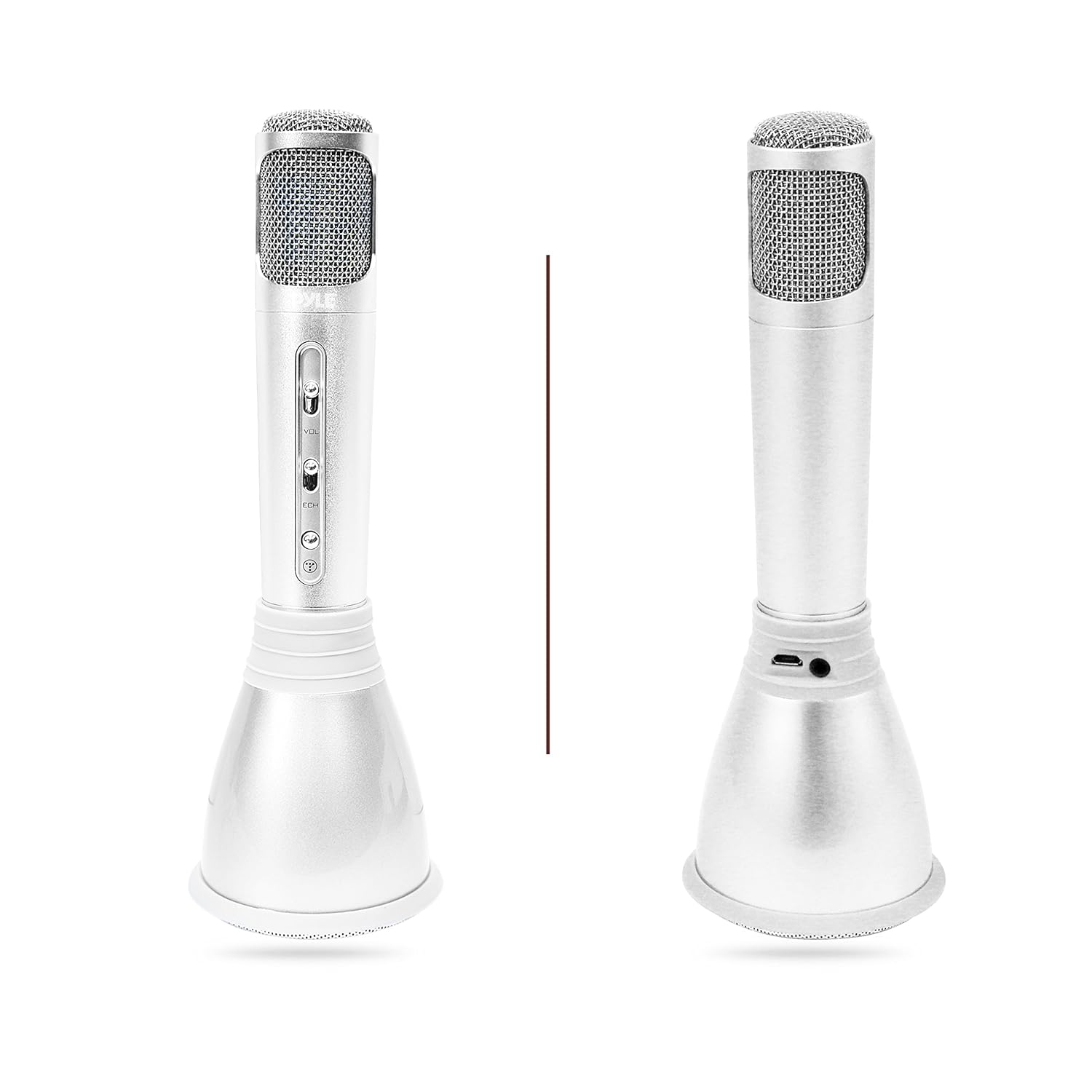 Pyle Microphone Portable Wireless Karaoke Machine , Mini Handheld Cellphone Karaoke Player Built-iin Speaker, Karaoke Mic Machine for Home KTV