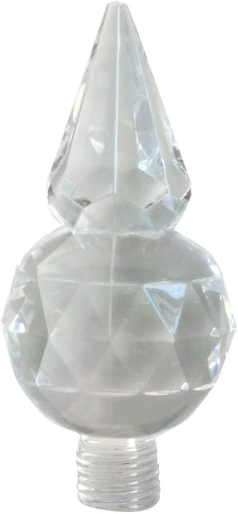 GG Grand General 94654 Clear Stainless Steel 1 inch Bumper Guide Crystal Pyramid, Pair