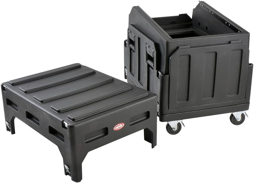 SKB Mighty Gig Rig with 14U top 6U Front Rack, Built-in Pedestal, Optional Rear Rack Rails