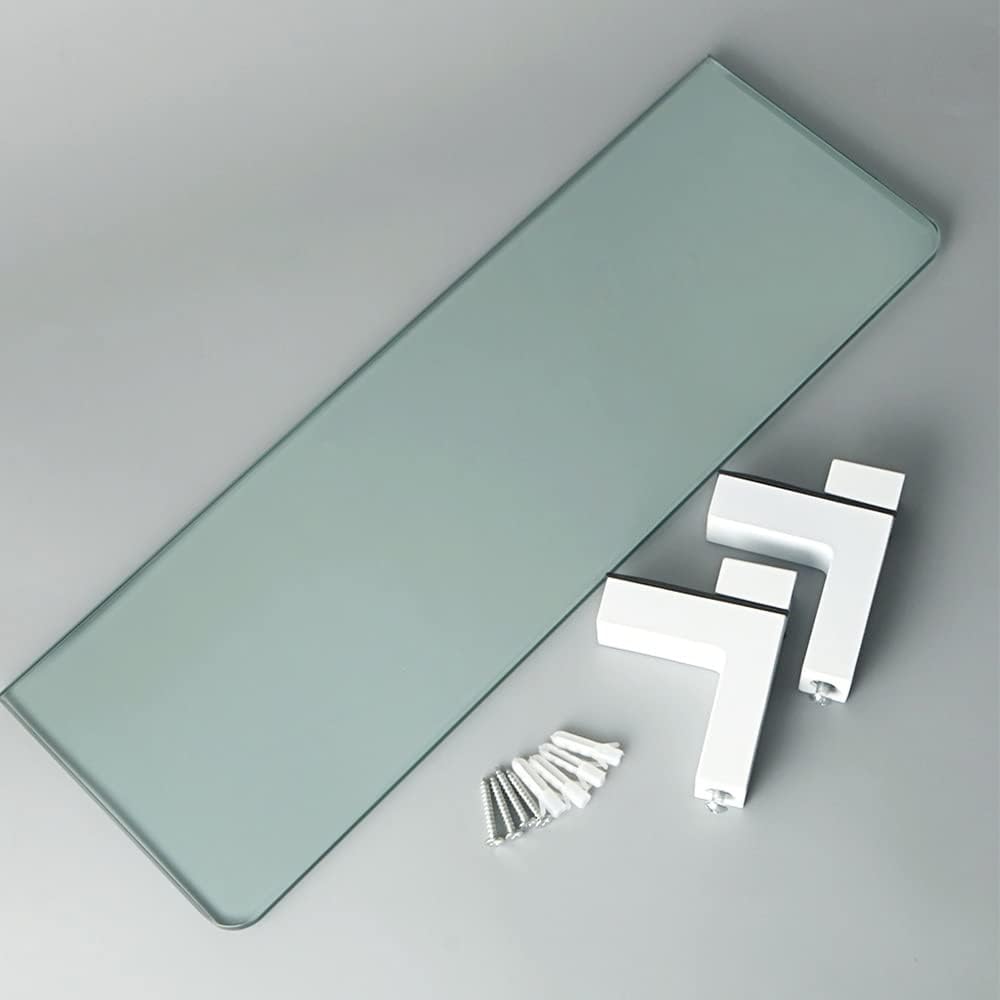 Shower Caddy 2021 Bathroom Glass Shelf, Shower Shelf, Wall Mount Storage 7MM Tempered Glass Shelf Bracket, Bathroom Accessory Bathroom Organizer (Color : D)