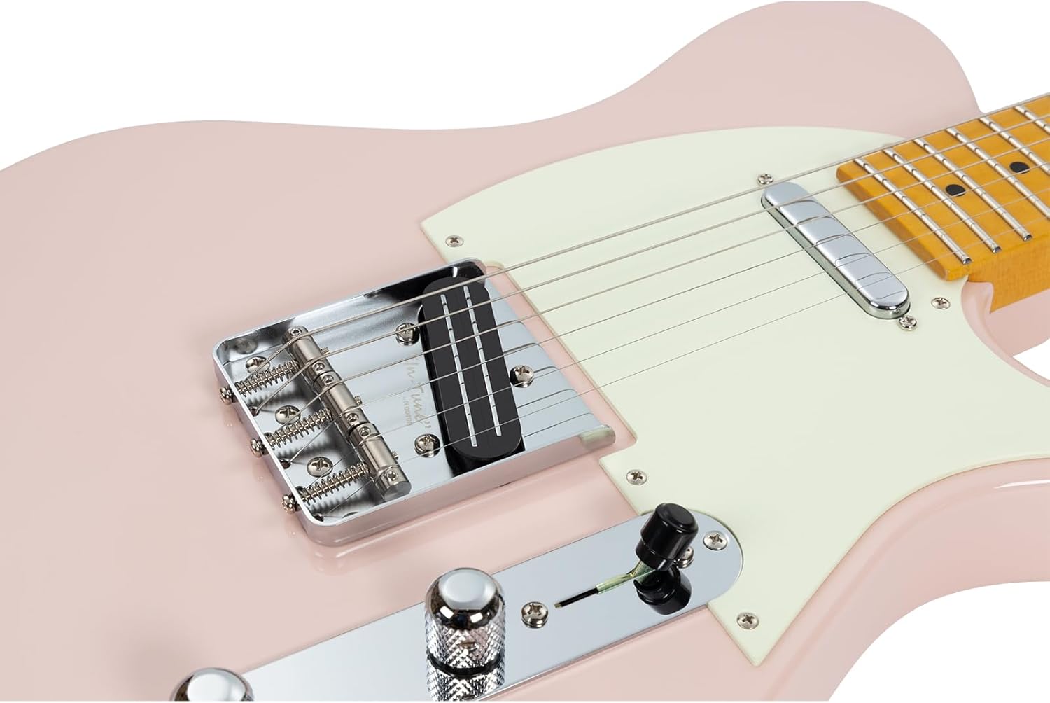 Vola Electric Guitar Vasti MC Shell Pink Gloss Handmade in Japan MIJ Gotoh Bridge Gotoh Locking Tuner 6 Strings Modern C Neck For All Levels