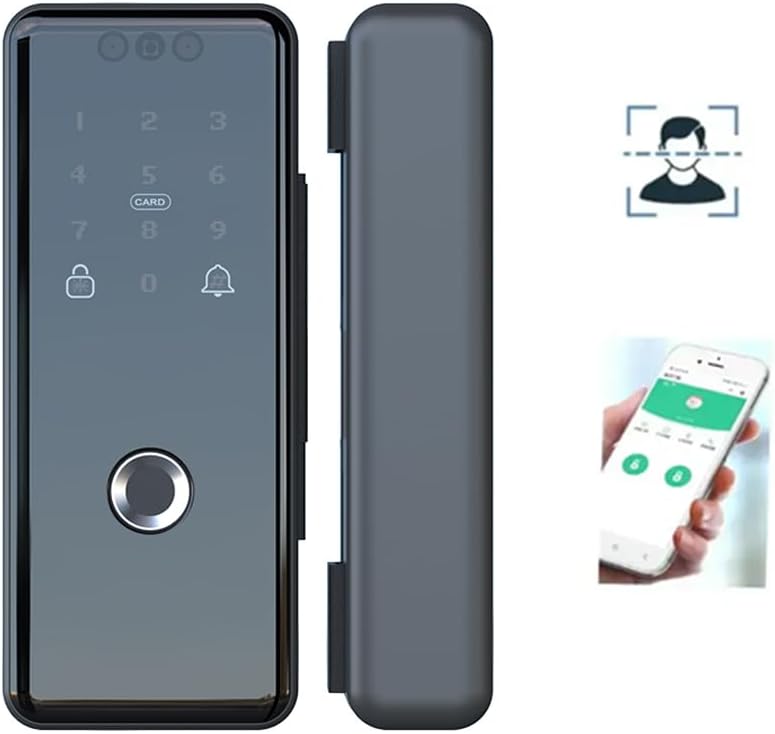 Smart Fingerprint Deadbolt Lock with App Control – 5-in-1 Keyless Entry (Fingerprint, App, Passcode, Card, Key), Tuya WiFi Smart Lock for Wooden, Metal & Framed Glass Doors