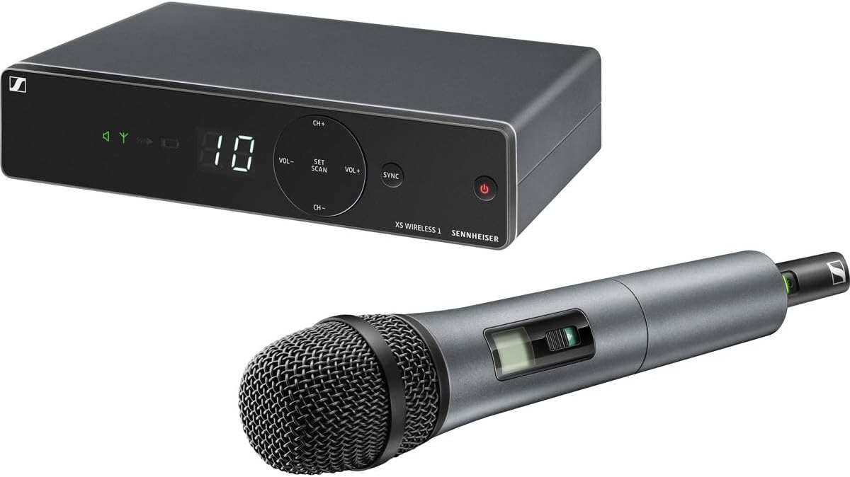 Sennheiser Pro Audio XSW 1-825-A Vocal Wireless Microphone, A Range 548-572 MHz, Black, medium