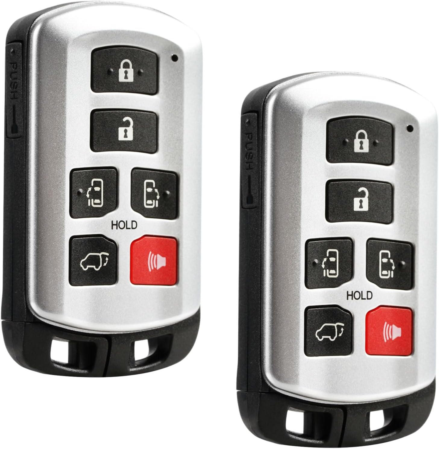 2X USARemote Keyless Entry Remote Car Key Fob Replacement for 2011 2012 2013 2014 2015 2016 2017 2018 2019 2020 Toyota Sienna 6-Button Smart Key (HYQ14ADR)