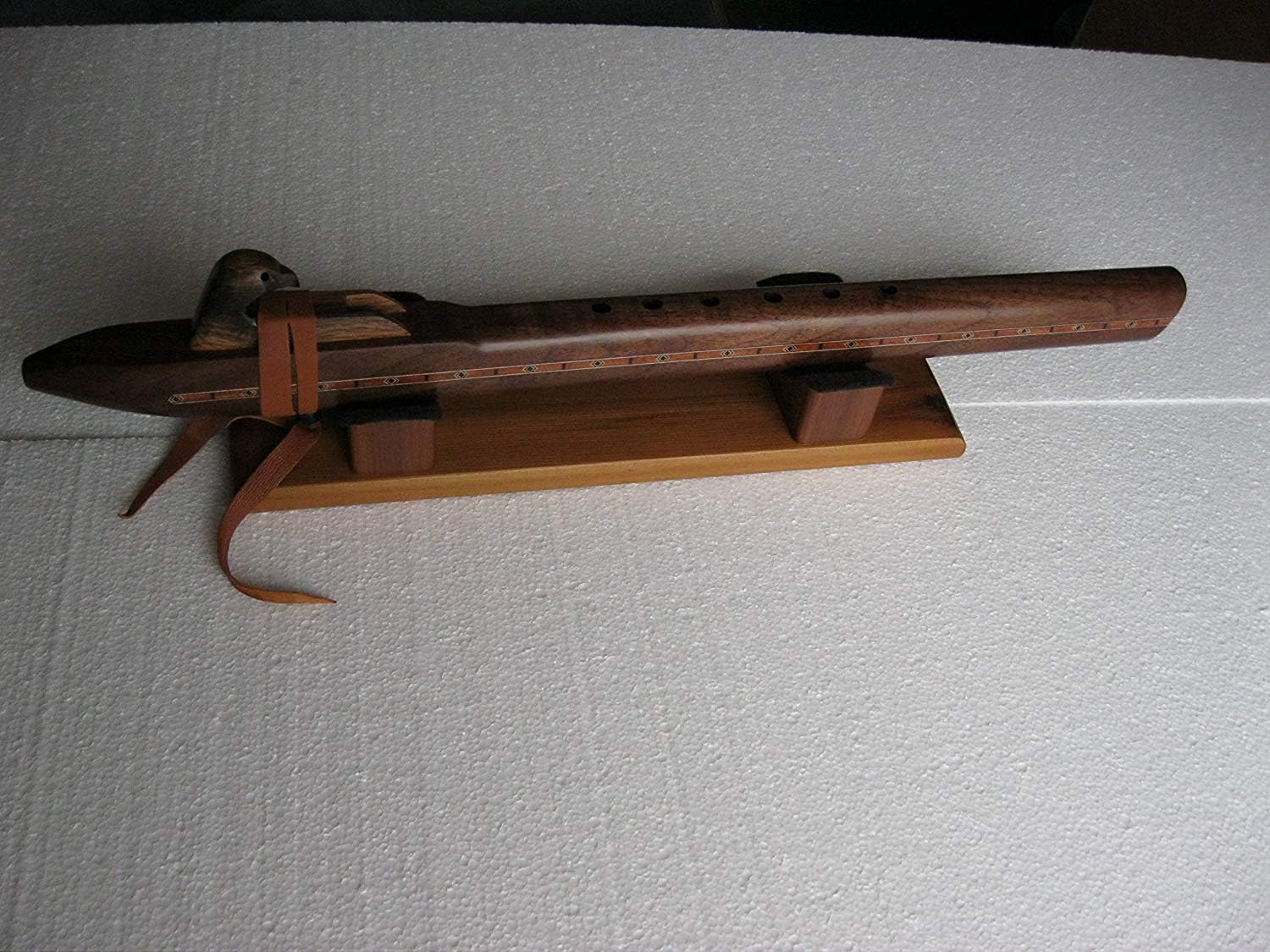 Native American Flute - Solid Walnut Wood - Deep Sound Key of Low C - Hand Made