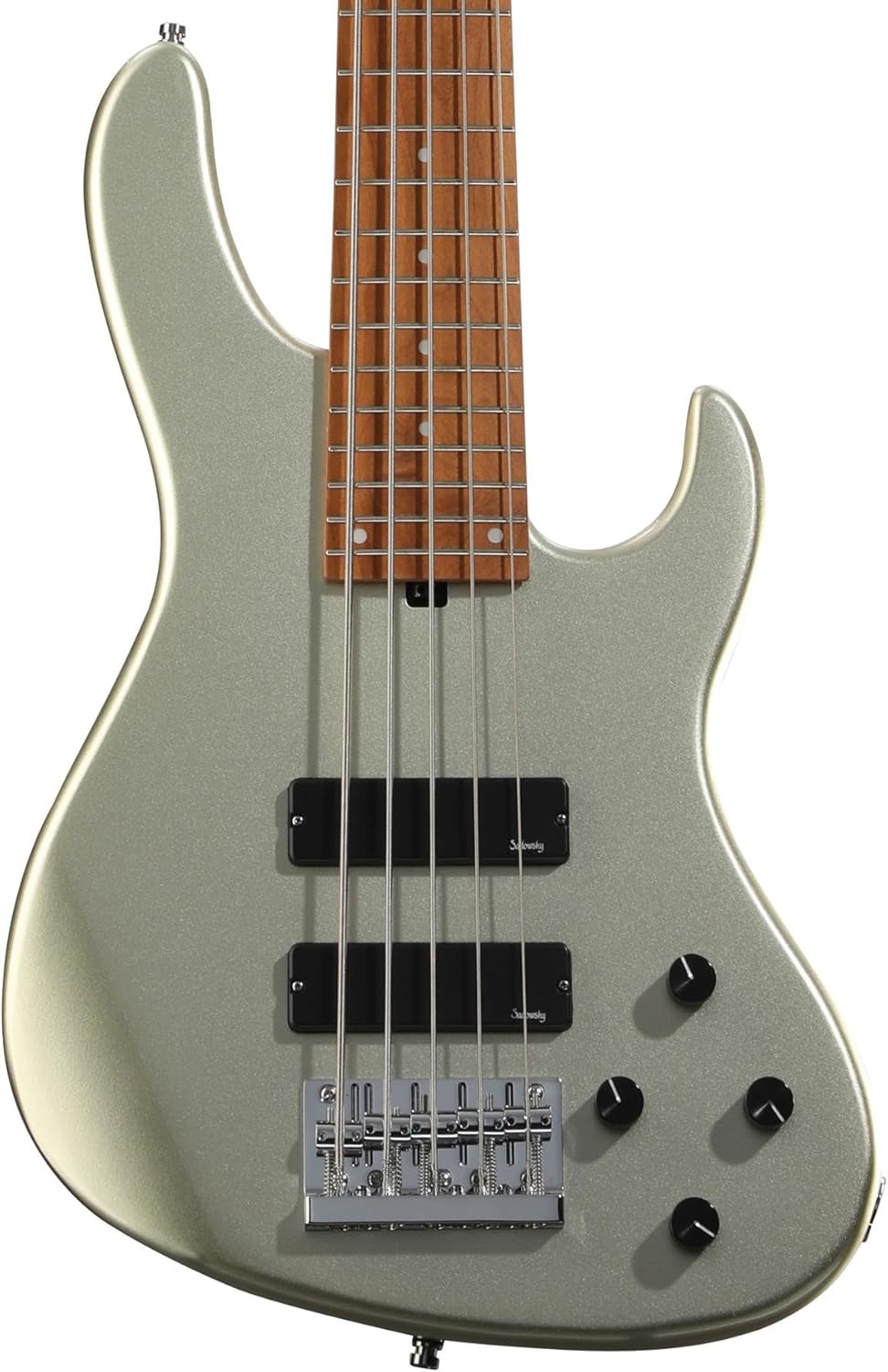 Sadowsky MetroExpress Modern 5-string Bass Guitar - Champagne Metallic, Maple Fingerboard