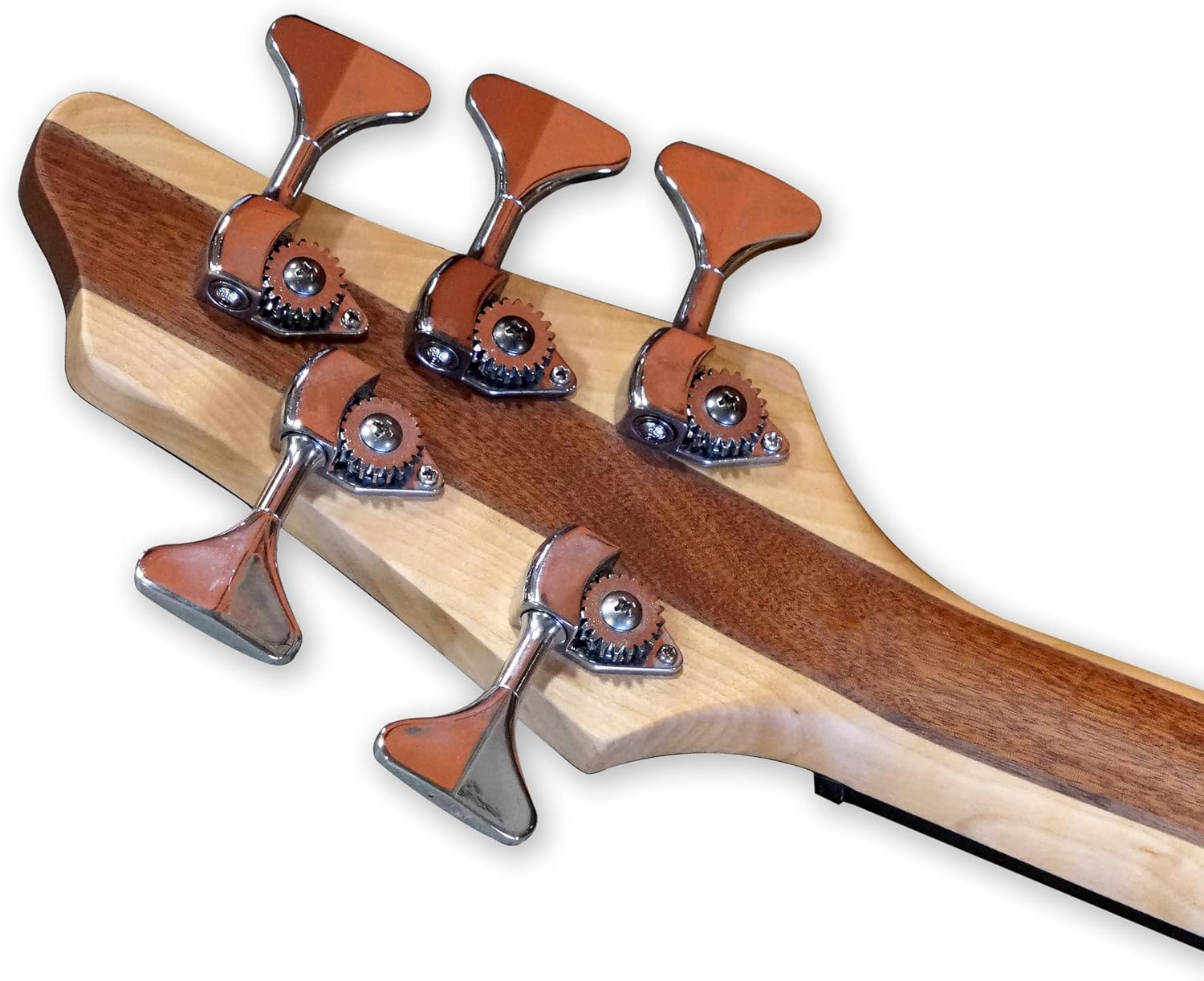 TARIO Fretless 5 string electric bass Guitar Millettia Laurentii Top Okoume body composite ebony fingerboard