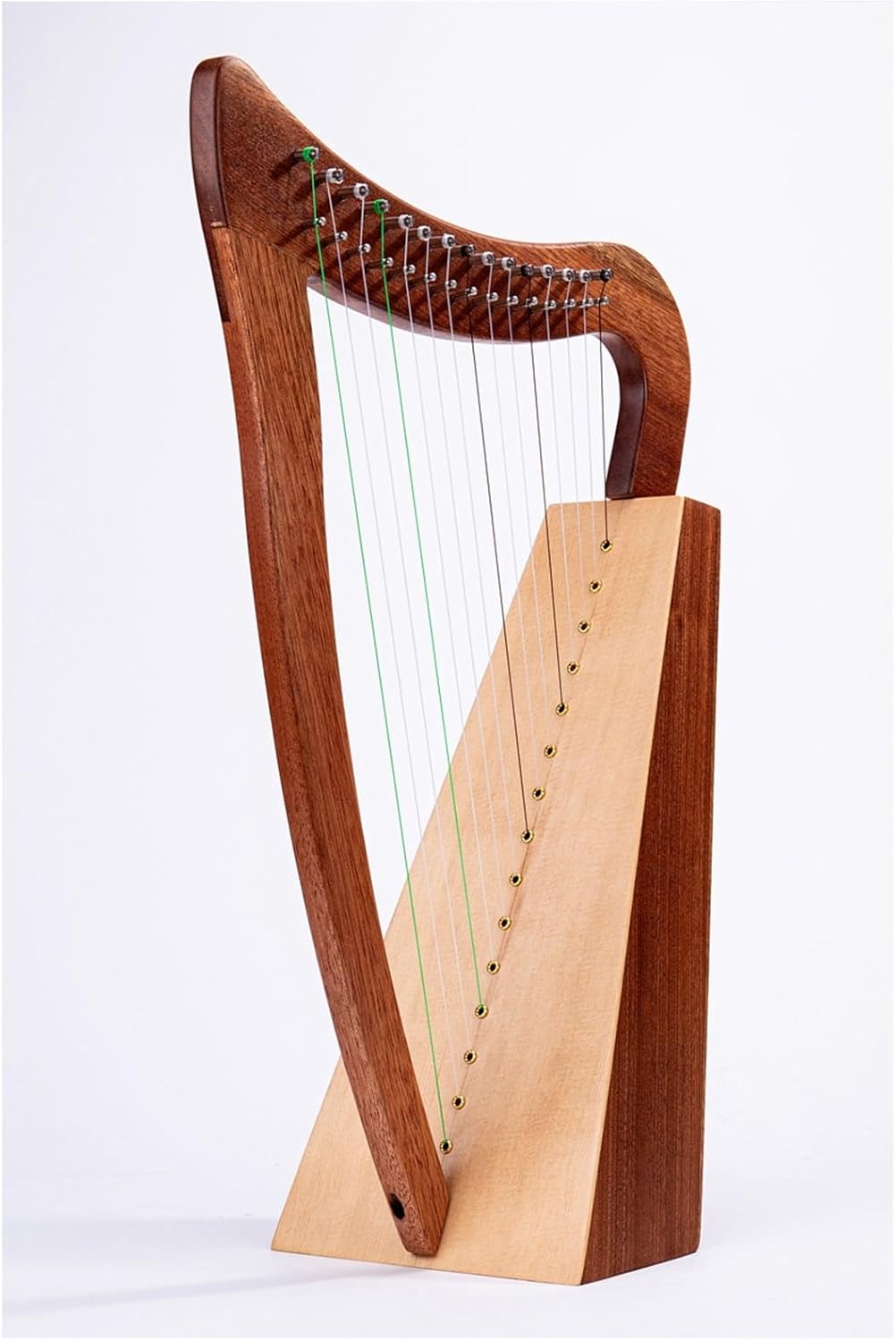 Lyre Harp Set 15-string Niche Instrument Small Harp Mahogany Veneer/spruce Veneer