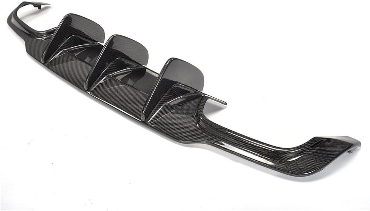 Carbon Fiber Car Rear Bumper Diffuser Compatible For Mercedes Benz W204 C63 AMG C300 Sport 2012-2014 Rear Bumper Diffuser Lip Spolier FRP(Carbon Fiber)