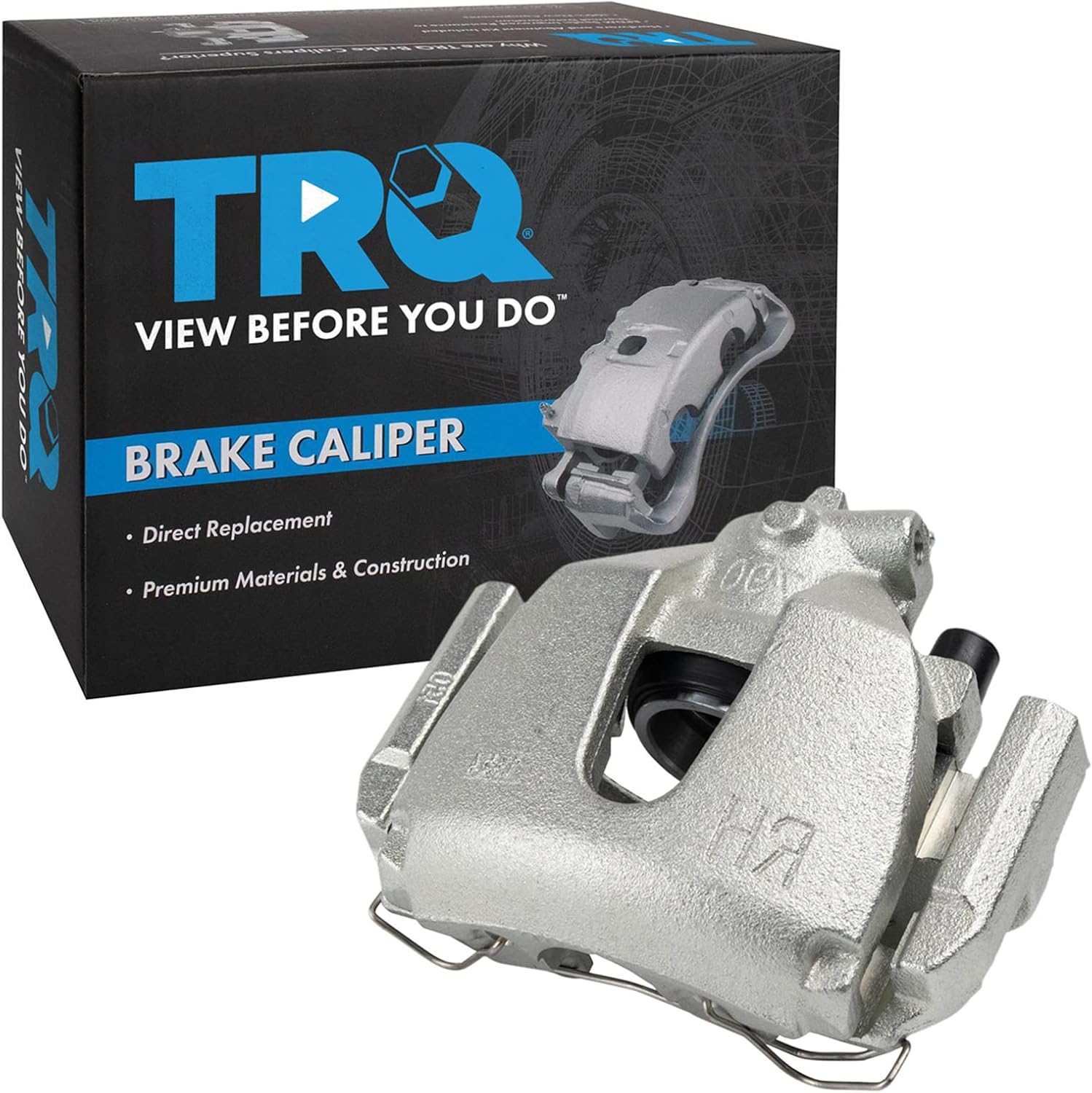 TRQ Front Right Brake Caliper w/Bracket Passenger Side Compatible with 2004-2007 Ford Focus