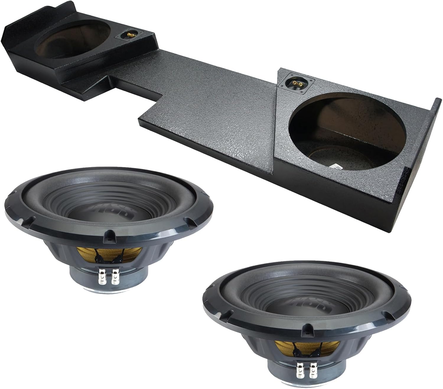 Alpine Compatible with 2014-2018 Chevy Silverado Double Cab Truck Sealed Dual 12